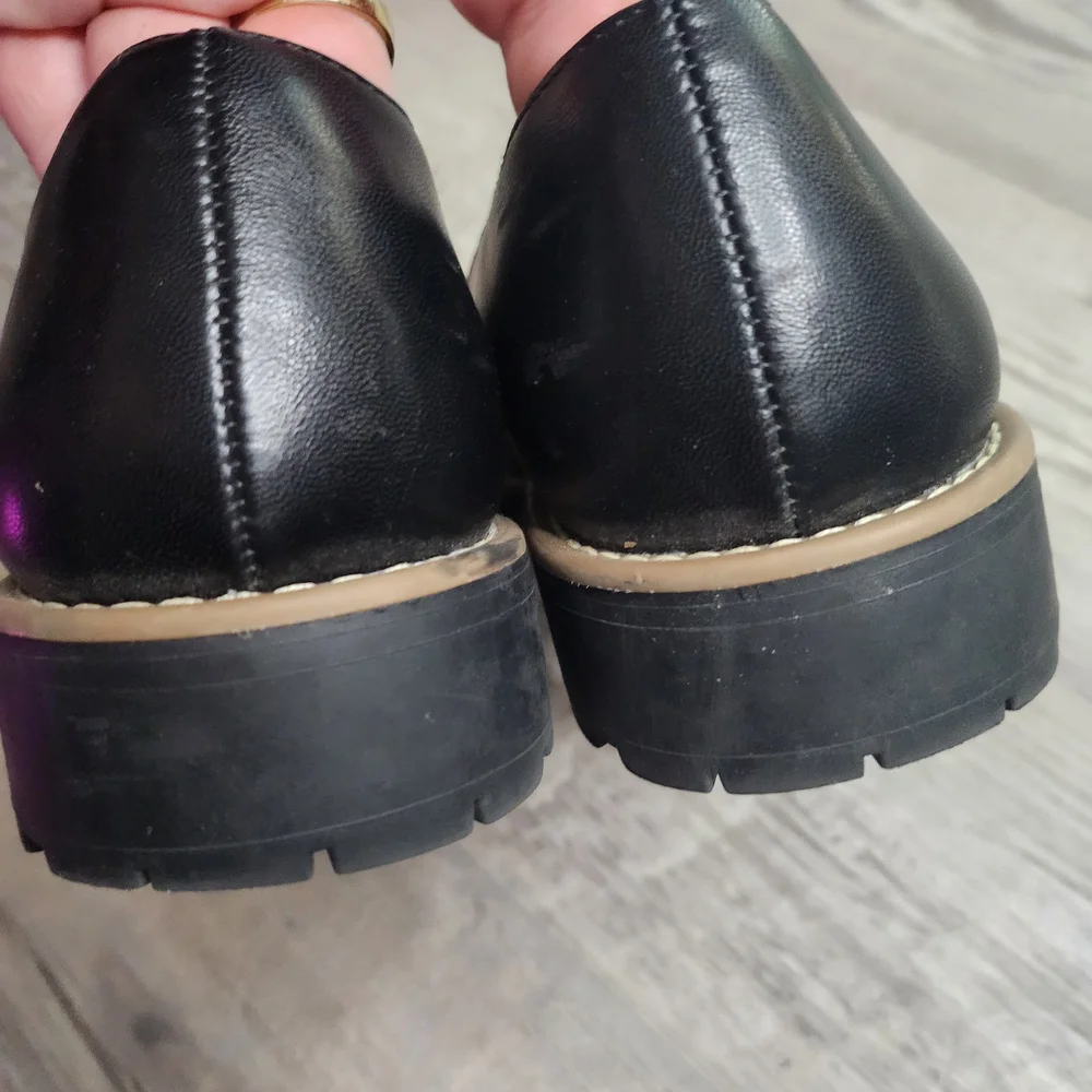 DV by Dolce Vita Black Leather Loafers for Women - Picture 12 of 12